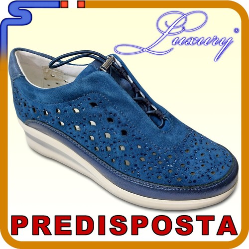 Scarpa luxury camoscio - camoscio, blu