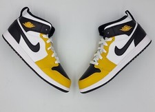 nike jordan 1 mid yellow black