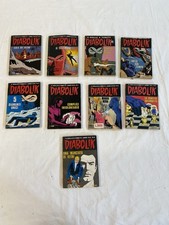 Lotto 9 fumetti DIABOLIK vintage anni 80-90 | Giallo a fumetti originali