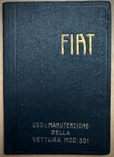 Fiat mod 501 libretto - 501-,