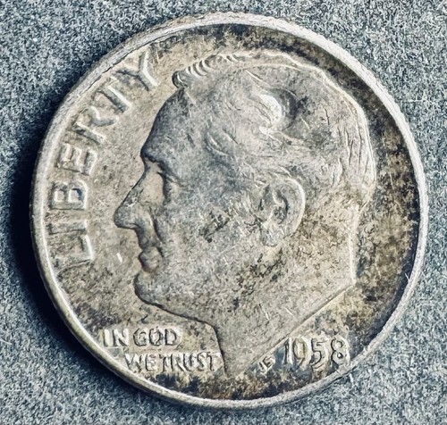 Dime 1958 usa roosevelt - 1958, "roosevelt