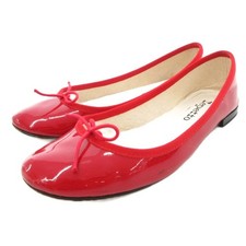 Repetto Cendrillon ballerine scarpe da ballo nastro smalto rosso/Ae donna