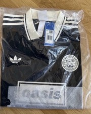 Taglia S - Maglia Jacquard Oasis x Adidas Originals Tour Nera 🔥Nuova 🚚