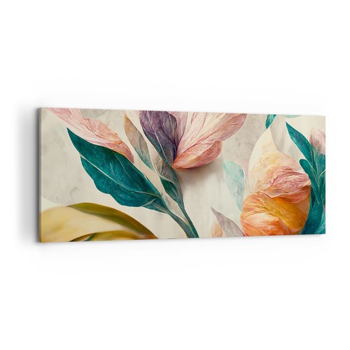 Quadro tela 120x50cm fiori - tela,