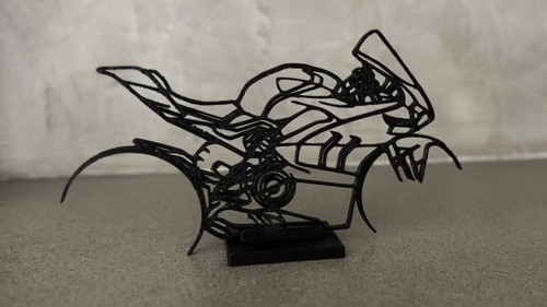 Moto stilizzata stampata - , 3d