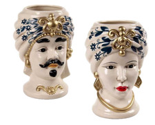 COPPIA VASO TESTA DI MORO UOMO