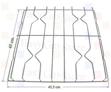 Rex Zanussi Castor Zoppas Griglia Cromata 4 Fuochi per Cucina a Gas 45 X 45,5 cm
