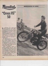 advertising TEST MOTO MONDIAL CROSS V5  50 1969 MOTOITALIANE MOTOSPORT EPOCA
