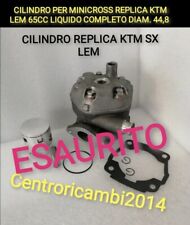 CILINDRO PER MINICROSS KTM LEM 65CC LIQUIDO REPLICA KTM SX  DI QUALITÀ COMPLETO 