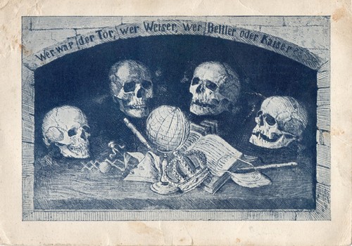 Cartolina vanitas symbolik - vanitas-symbolik, di