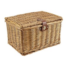 Mv-Tek Cestino Anteriore/Posteriore Quadrato in Vimini 42x31x25cm Marrone