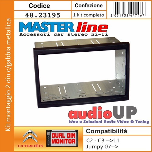 Mascherina autoradio din - 2, kit