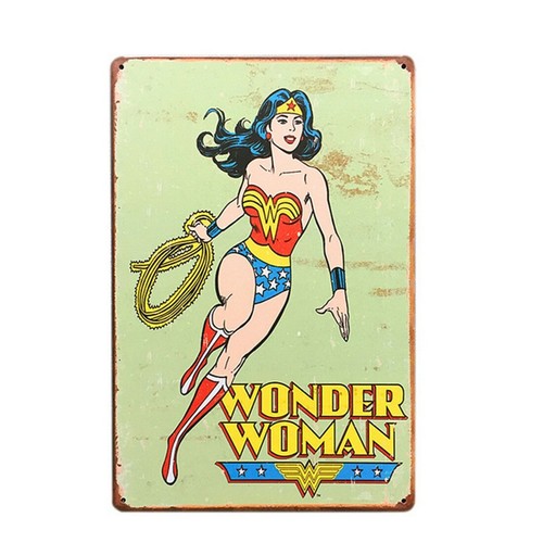 Targa wonder woman stampa