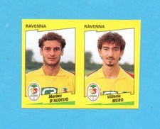 PANINI CALCIATORI 1996-97-Figurina n. 516- D'ALOISIO+MERO -RAVENNA-NEW VELINA