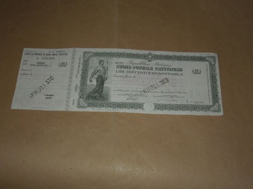 Buono postale fruttifero - buono,