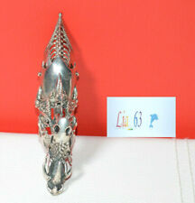 Anello Unisex Dragone Drago Medievale Fantasy Argento  - Pezzo Unico