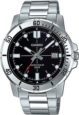 CASIO MTP-VD01D-1EVUDF OROLOGIO UOMO ACCIAIO NERO DATA 43mm SOTTOCOSTO