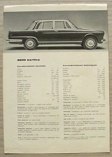 Alfa romeo 2600 berlina - alfa,