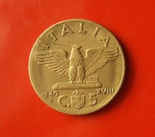 5 CENTESIMI 1940 ERRORE -