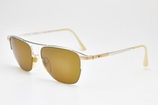 1980s vintage cat eye sunglasses VOGUE JAZZ 3 silver eyeglasses brown lenses