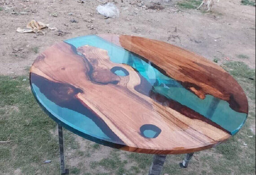 Tavolo epoxy legno fatto - epoxy,