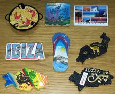 SPAGNA ISOLE souvenir 8 magneti frigorifero calamite frigo magnet rari turismo