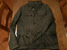 Giubbotto giacca giubbino Jeans tommy hilfiger nero uomo taglia L giaccone