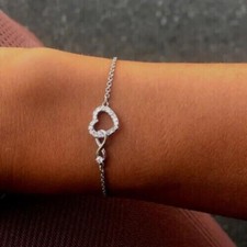 Bracciale Catena 0,50Ct Cuore