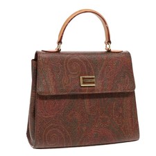 Etro paisley hand bag leather - paisley,