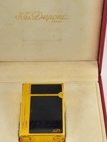 Dupont black lacquer gold - st,