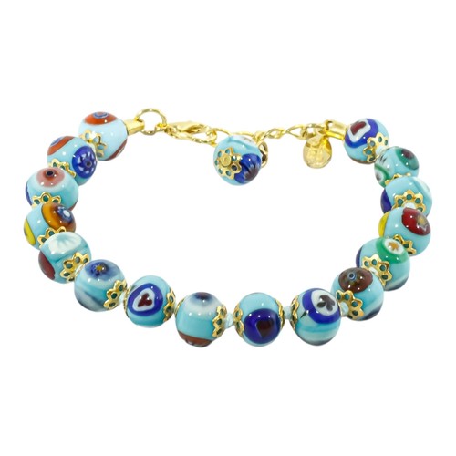Bracciale vetro murano - vetro, blu