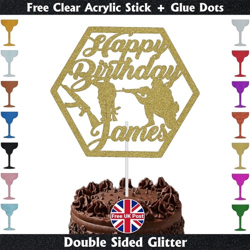 Cake topper compleanno - , glitter