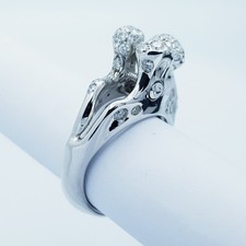 Anello in Oro 18kt con Diamanti Certificati - Modello (Priscilla)