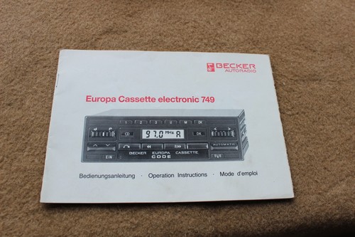Becker electronic autoradio