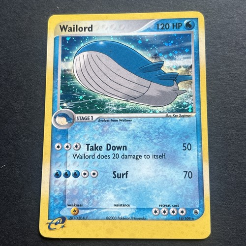Pokémon tcg wailord holo - pokémon,