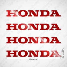 Adesivi honda cm rosso - honda, 10