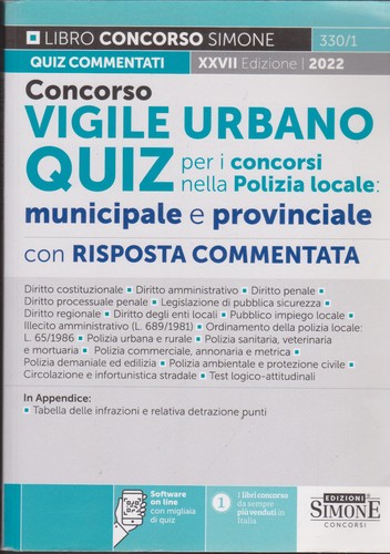 Concorso vigile urbano quiz - urbano,