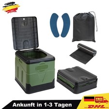 WC da Campeggio Pieghevole max 150 kg Mobile WC con 12 Sacchetti WC Portatile