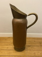 BELLISSIMA GRANDE BROCCA ANTICA FRANCESE IN RAME E OTTONE