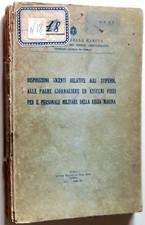 MINISTERO MARINA DISPOSIZIONI