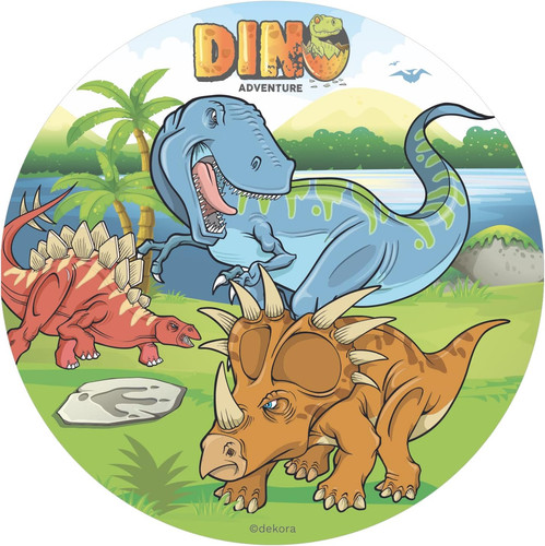 Cialda torta dinosauri - torta,