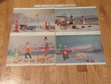 Lotto 4 stampe litografiche