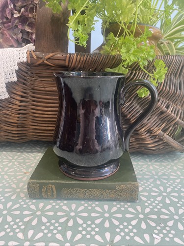 Vintage jackfield tankard - vintage,