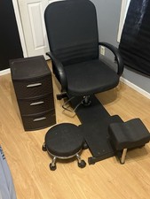 Pedicure chair and - pedicure, with