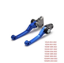 Coppia Leve Freno Frizione Snodate Yamaha Yz 125 250 YZF 250 450 Blu Antirottura