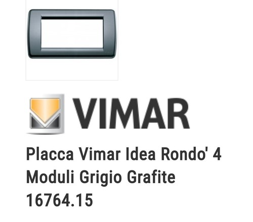 Placca vimar idea rondo - vimar,