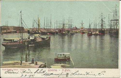 Livorno porto anno 1902 - livorno,,