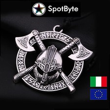 Collana Uomo Elmo Vichingo Con