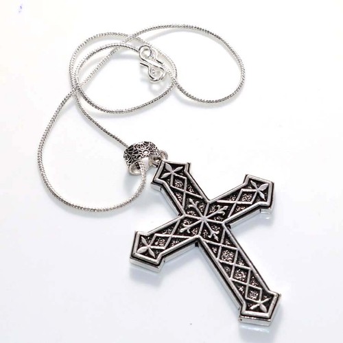Collana statement catena croce - collana,