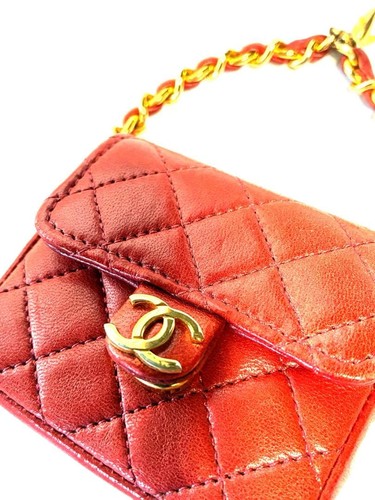 Borsa tracolla chanel rossa - a,